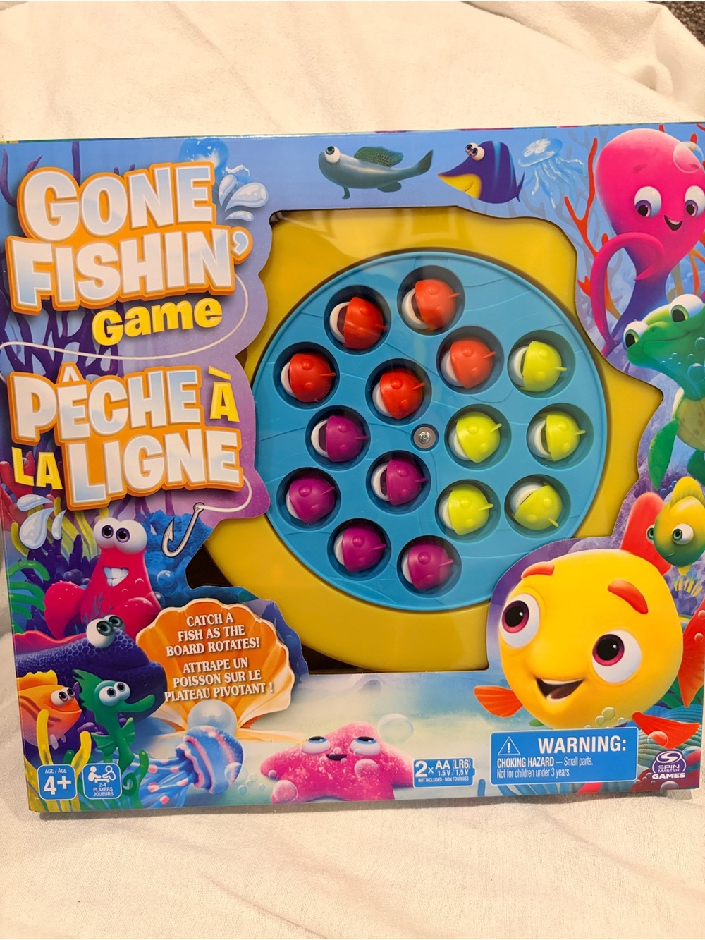 Gone Fishin’ Board Game Spin Master Kids Family Fishing Game BNIB